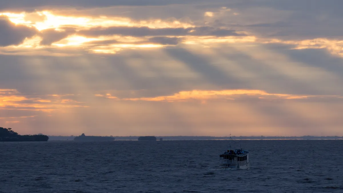 Sunbeams over the Amazon, Brazil — Nicolas Marincic