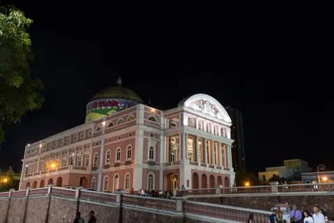Teatro Amazonas at night, Manaus, Brazil — Nicolas Marincic