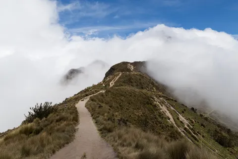 Trail into the clouds, Andes near Quito, Ecuador — Nicolas Marincic