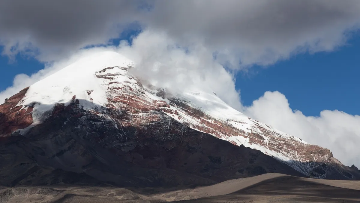 Cloud-capped summit of Chimborazo, Ecuador — Nicolas Marincic