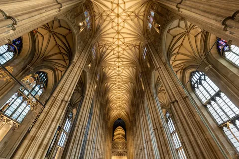 Voûtes de la nef de la cathédrale de Cantorbéry, Royaume-Uni — Nicolas Marincic