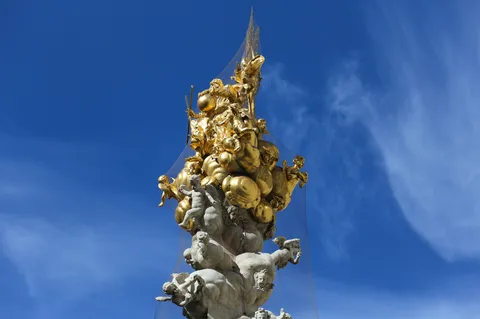Gilded Plague Column on the Graben, Vienna, Austria — Nicolas Marincic