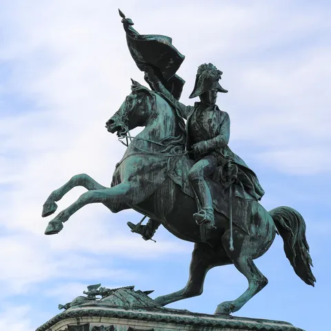 Equestrian statue of Prince Eugene, Heldenplatz, Austria — Nicolas Marincic