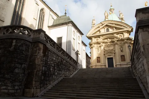 Mausoleum of Ferdinand II and its staircase, Graz, Austria — Nicolas Marincic