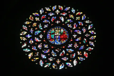 Rose window of Santa Maria del Mar, Barcelona, Spain — Nicolas Marincic