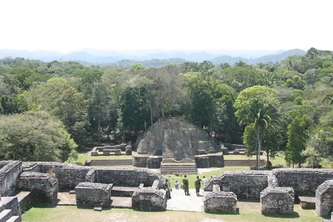 Caana rising above the plazas of Caracol, Belize — Nicolas Marincic