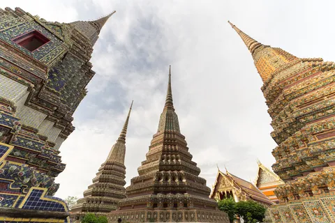 Tiled chedis of Wat Pho, Bangkok, Thailand — Nicolas Marincic