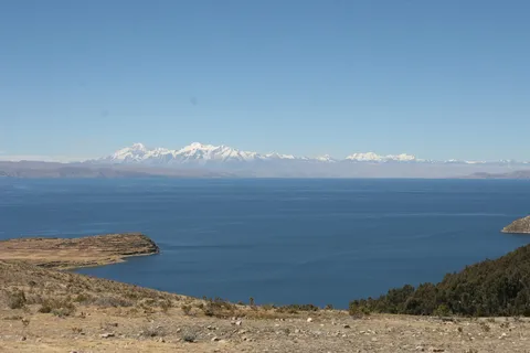 Cordillera Real above Lake Titicaca, Bolivia — Nicolas Marincic