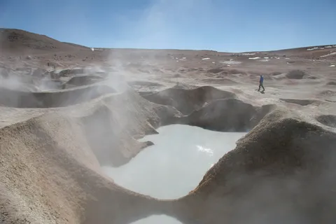 Mud pools of the Sol de Mañana geysers, Bolivia — Nicolas Marincic
