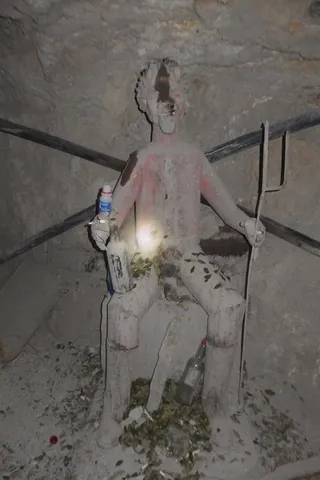 El Tío shrine in the Cerro Rico mine, Potosí, Bolivia — Nicolas Marincic