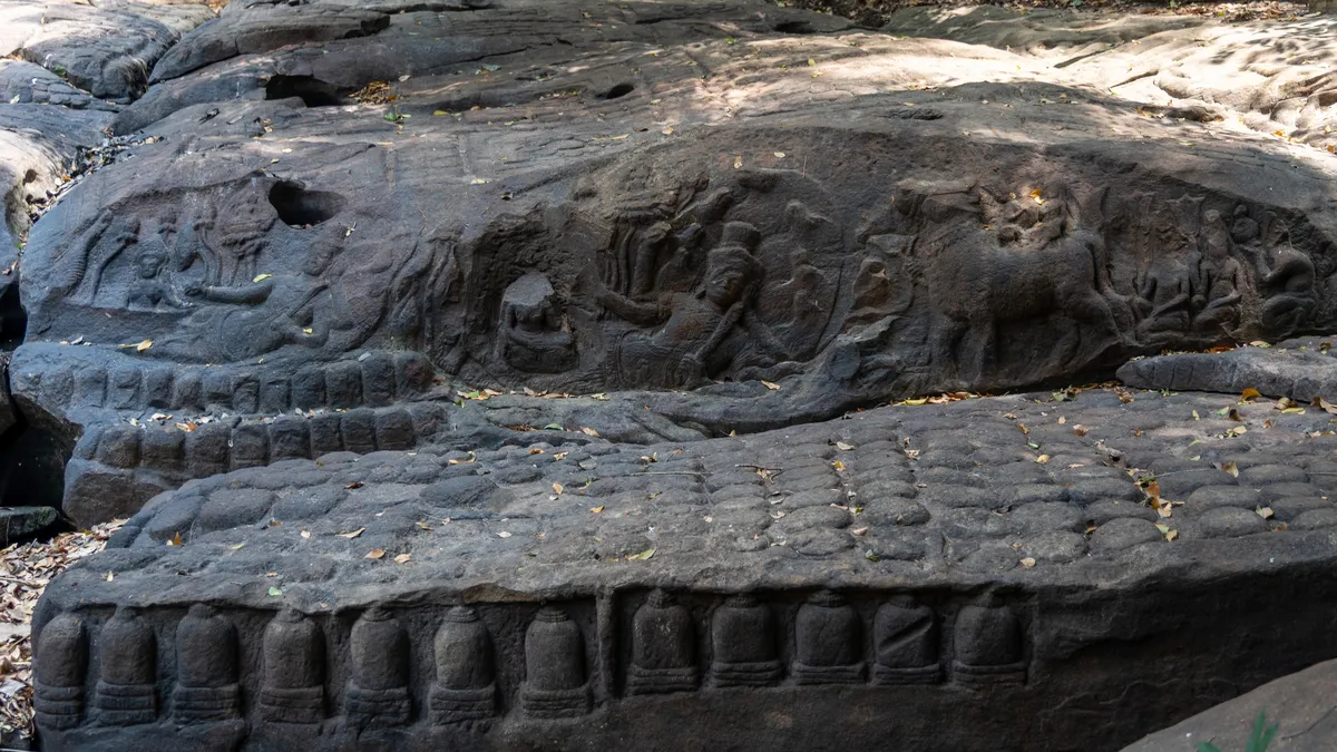Riverbed carvings at Kbal Spean, Cambodia — Nicolas Marincic