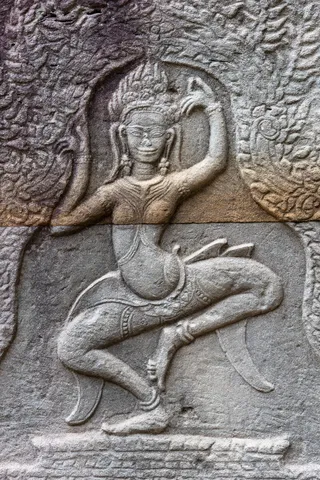 Dancing apsara relief at Banteay Kdei, Cambodia — Nicolas Marincic