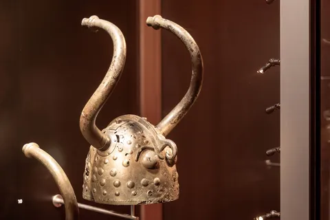 Casques à cornes de Veksø, âge du bronze, Musée national, Danemark — Nicolas Marincic