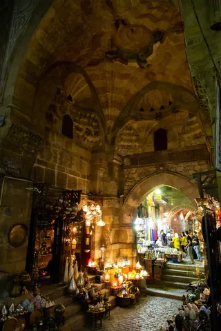 Lanterns of Khan el-Khalili at night, Cairo, Egypt — Nicolas Marincic