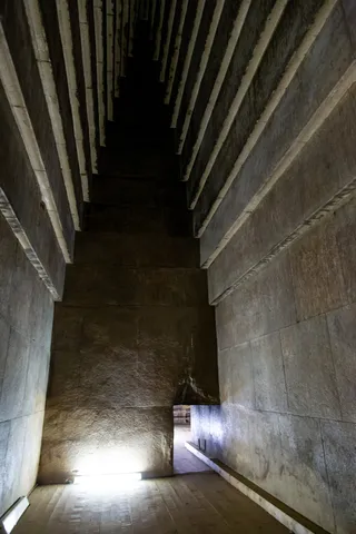 Chambre en encorbellement de la pyramide rouge, Dahchour, Égypte — Nicolas Marincic