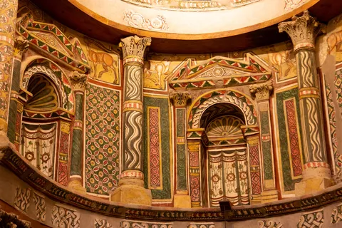 Apse with Coptic murals, Red Monastery, Sohag, Egypt — Nicolas Marincic