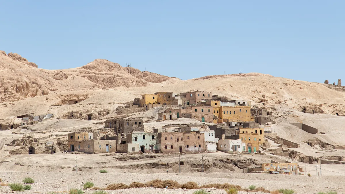 Qurna village on the Theban hillside, Egypt — Nicolas Marincic