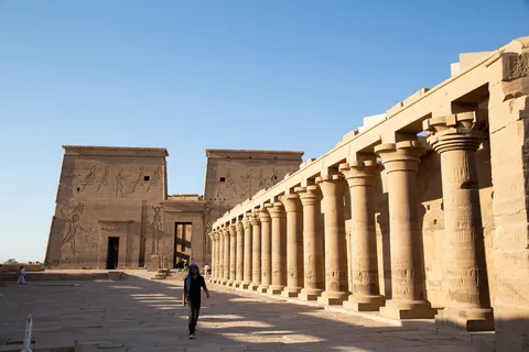 First pylon and colonnade, Philae, Egypt — Nicolas Marincic
