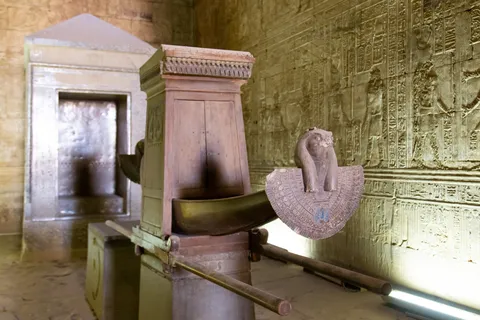 Sanctuary with sacred barque, Edfu, Egypt — Nicolas Marincic