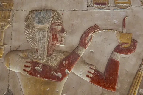Séthi Ier faisant une offrande, Abydos, Égypte — Nicolas Marincic