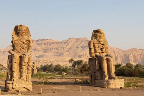 Colossi of Memnon in the morning, Egypt — Nicolas Marincic