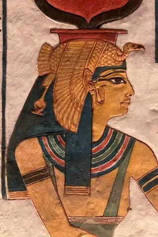Portrait of the queen, tomb of Nefertari, Egypt — Nicolas Marincic