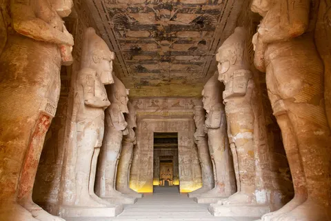 Osiride pillars inside Abu Simbel, Egypt — Nicolas Marincic