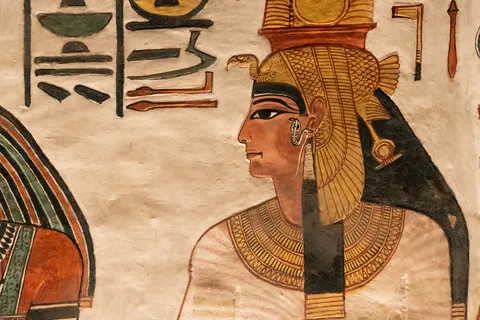 Portrait of the queen, tomb of Nefertari, Egypt — Nicolas Marincic