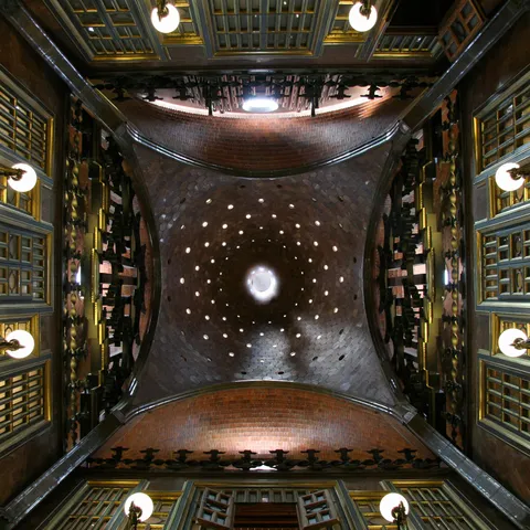 Dome of the central hall, Palau Güell, Spain — Nicolas Marincic