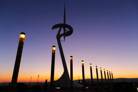 Montjuïc Communications Tower at dusk, Spain — Nicolas Marincic