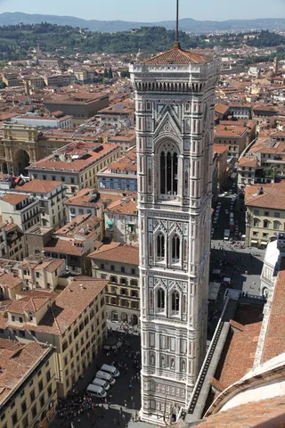 Giotto’s campanile from the top of the dome, Italy — Nicolas Marincic