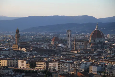 Florence at dusk from San Miniato, Italy — Nicolas Marincic