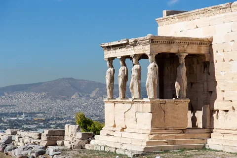 Portique des Caryatides de l’Érechthéion, Acropole d’Athènes, Grèce — Nicolas Marincic