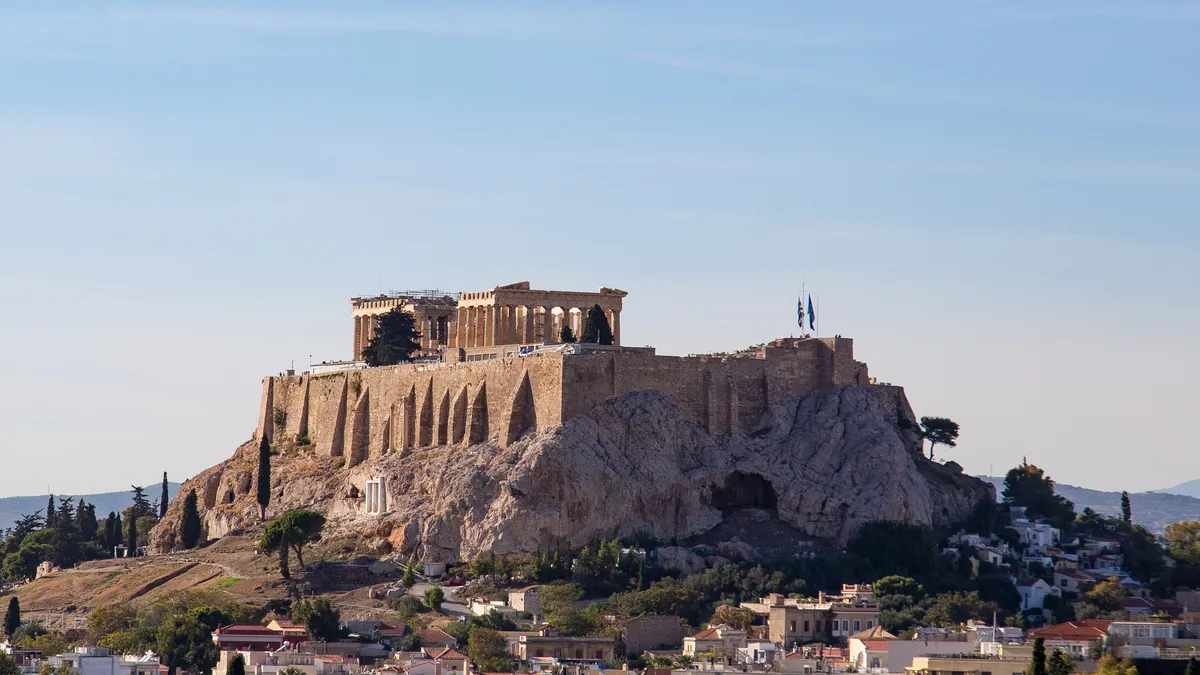 L’Acropole sur son rocher depuis la colline de Philopappos, Grèce — Nicolas Marincic
