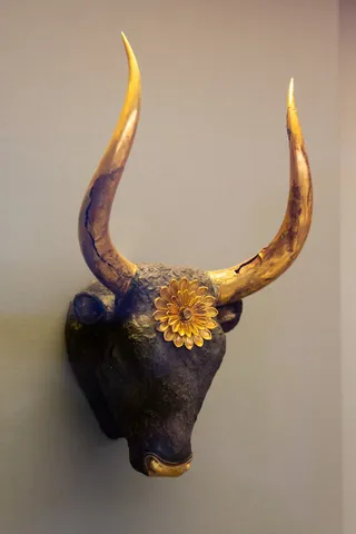 Rhyton à tête de taureau de Mycènes, Musée archéologique national, Grèce — Nicolas Marincic