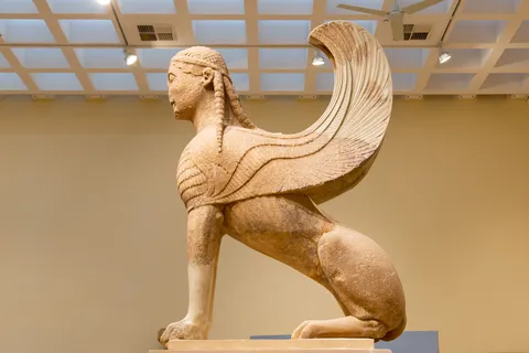 Sphinx des Naxiens, musée de Delphes, Grèce — Nicolas Marincic
