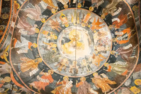 Fresque d’une coupole de monastère, Météores, Grèce — Nicolas Marincic