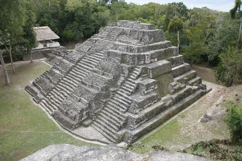Restored pyramid at the forest’s edge, Guatemala — Nicolas Marincic
