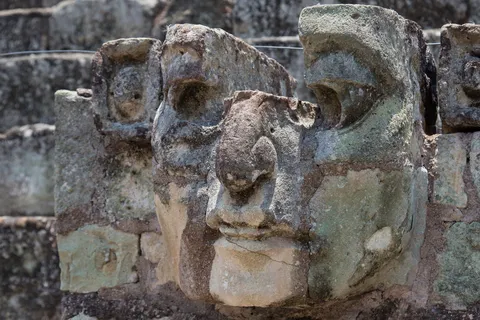 Large mask on the Acropolis, Copán, Honduras — Nicolas Marincic