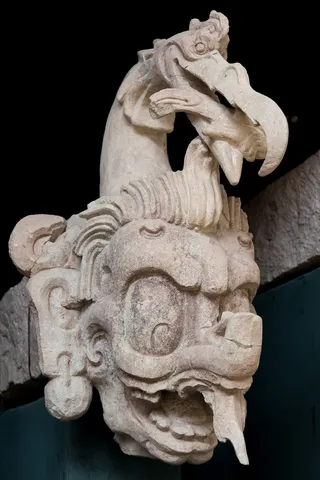 Bird and monster head, Copán Sculpture Museum, Honduras — Nicolas Marincic