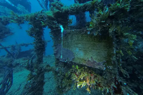 Inside the wreck, Utila, Honduras — Nicolas Marincic