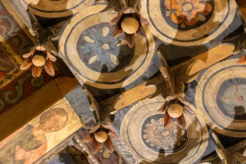 Plafond de bois peint de la cathédrale d’Agrigente, Italie — Nicolas Marincic