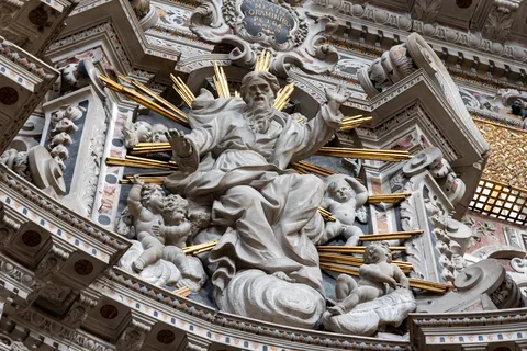 Dieu le Père en stuc, Casa Professa, Palerme, Italie — Nicolas Marincic
