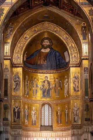 Christ Pantocrator in the apse of Monreale, Italy — Nicolas Marincic