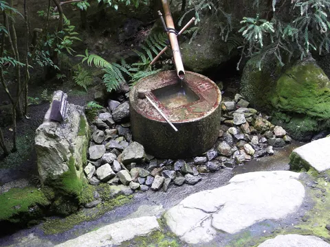 Tsukubai, a stone water basin, Japan — Nicolas Marincic