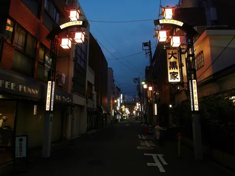 Denbōin-dōri au crépuscule, Asakusa, Japon — Nicolas Marincic