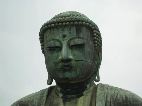 Visage du Grand Bouddha de Kamakura, Japon — Nicolas Marincic