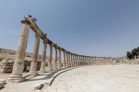 Colonnade of the Oval Plaza, Jerash, Jordan — Nicolas Marincic