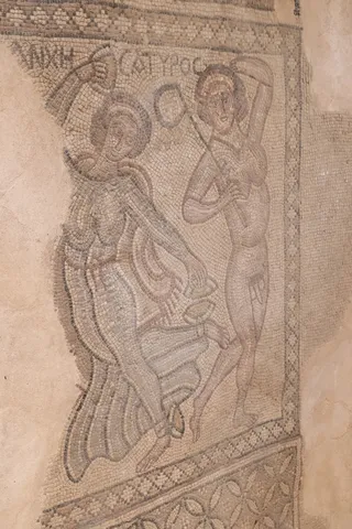 Figure on a Byzantine mosaic, Jordan — Nicolas Marincic
