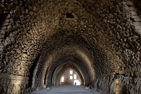 Vaulted gallery of Kerak Castle, Jordan — Nicolas Marincic